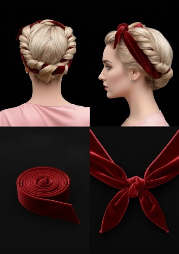 Bandeau Boucles Sans Chaleur en Velours – Coiffure Protectrice Salem - soin capillaire naturel Salem Cosmétiques