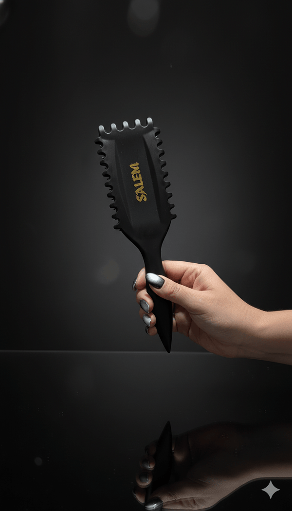 Brosse capillaire Salem avec bords dentelés pour redéfinir naturellement les boucles