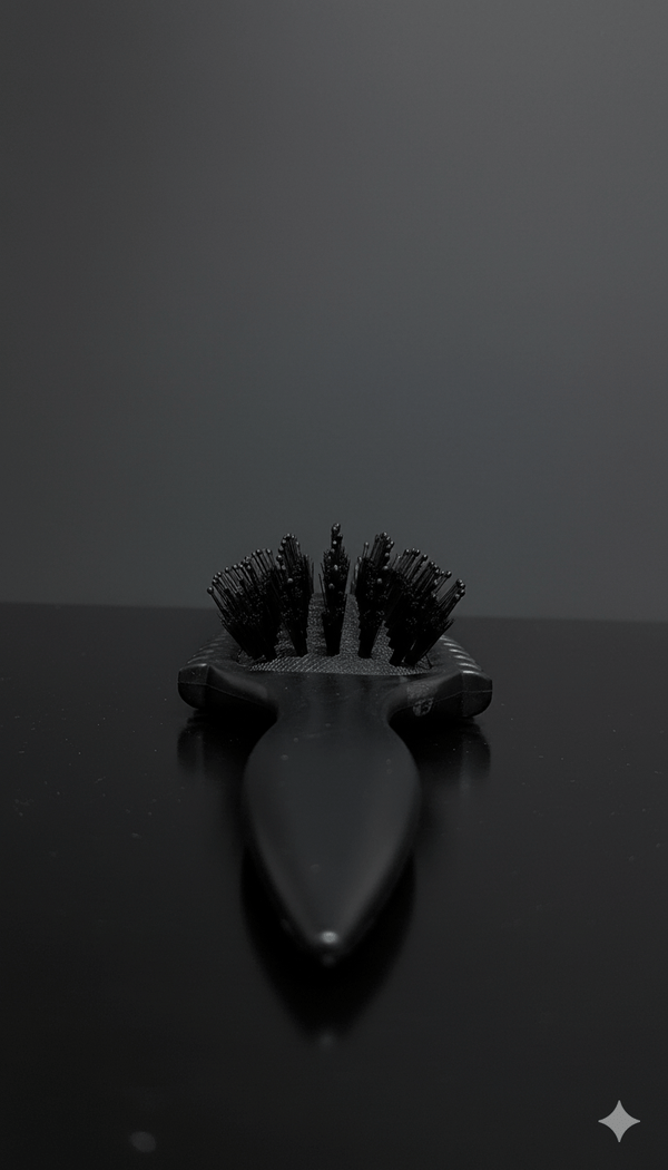 Brosse cheveux naturels Salem utilisée pour démêler sans casser ni tirer la fibre capillaire