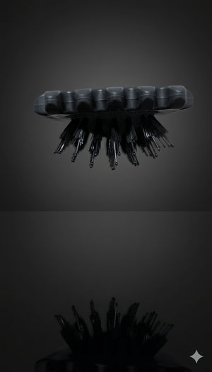 Brosse cheveux bouclés Salem avec picots souples et poils synthétiques démêlants