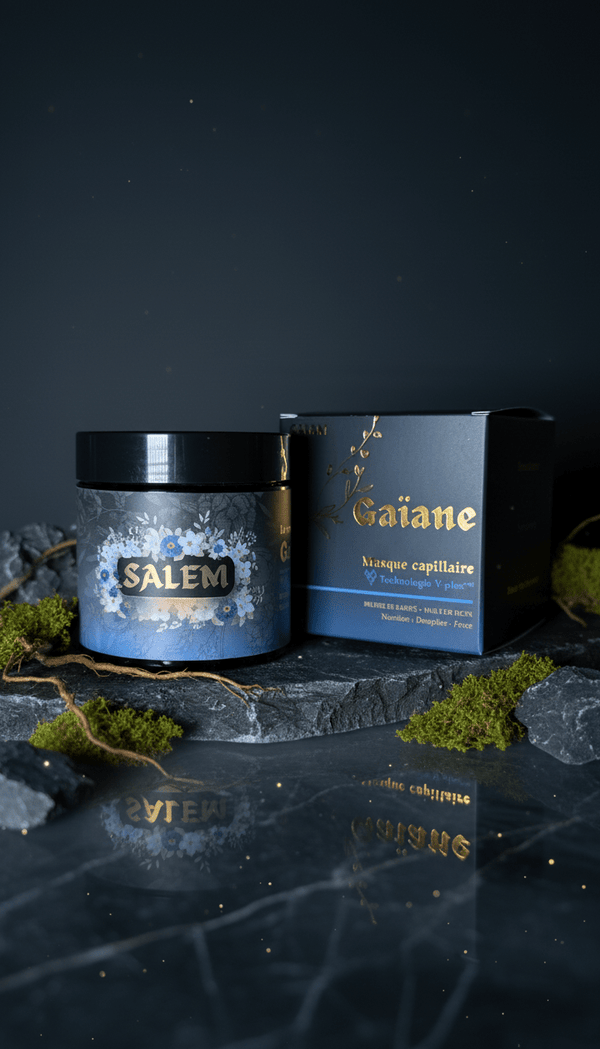 Masque capillaire Gaïane Salem – soin naturel 3-en-1 pour cheveux bouclés, secs ou très poreux.