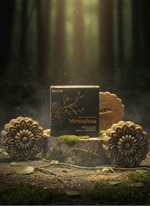 Shampoing solide pousse et volume Salem – soin lavant végétal pour cheveux forts et brillants.