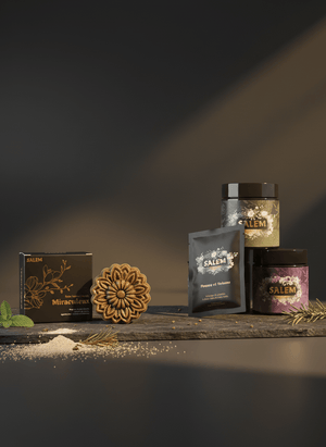 Kit découverte cheveux naturels Salem – routine complète de soins capillaires végétaux.