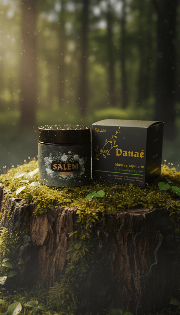 Masque Danaé Salem – soin nourrissant et réparateur pour cheveux bouclés.