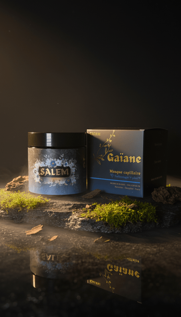Masque Gaïane Salem – soin hydratant intensif pour boucles épaisses et définies.