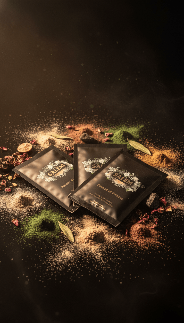 Routine cheveux bouclés naturels Salem – coffret soins végétaux hydratants.