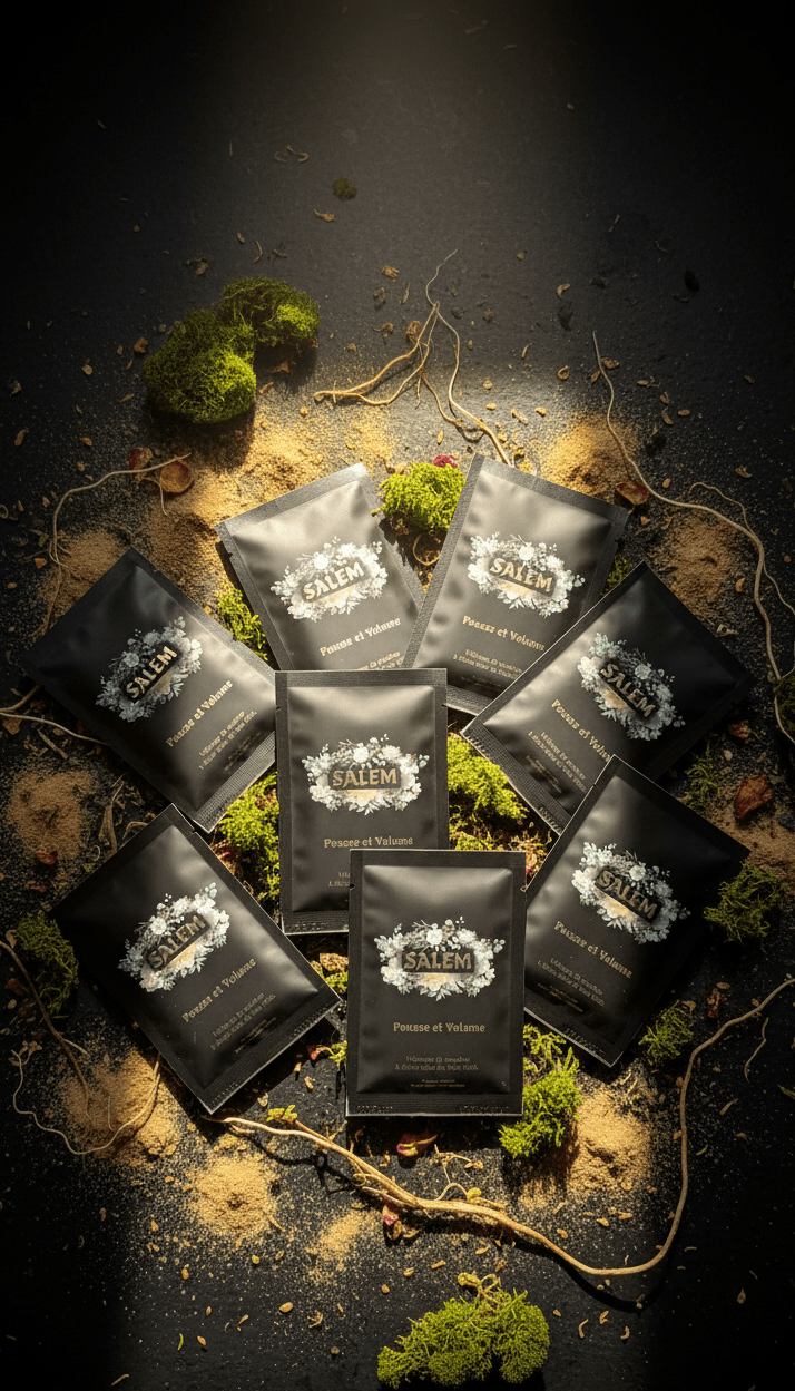 Routine pousse et volume cheveux Salem – coffret complet de soins naturels pour densité et volume.