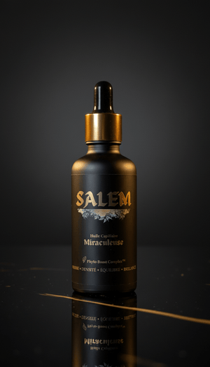 Huile capillaire Salem – infusion d’huiles et plantes précieuses pour nourrir et activer la pousse.