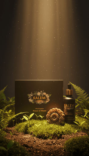 Routine pousse et volume cheveux Salem – coffret complet de soins naturels pour densité et volume.