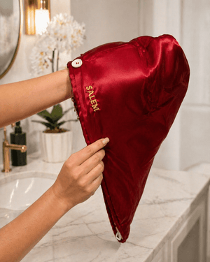 Serviette microfibre anti - frisottis SALEM - soin capillaire naturel Salem Cosmétiques