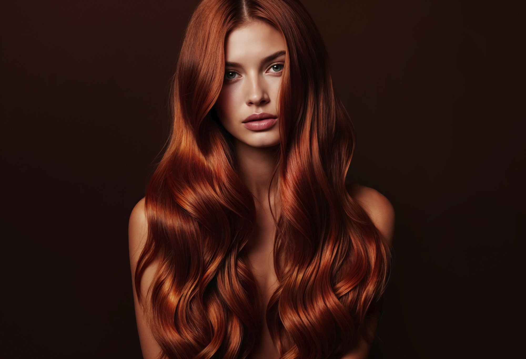 Photo d'une femme ayant des cheveux magnifiques et brillants après l'utilisation des produits capillaires naturels de la marque Salem cosmétiques