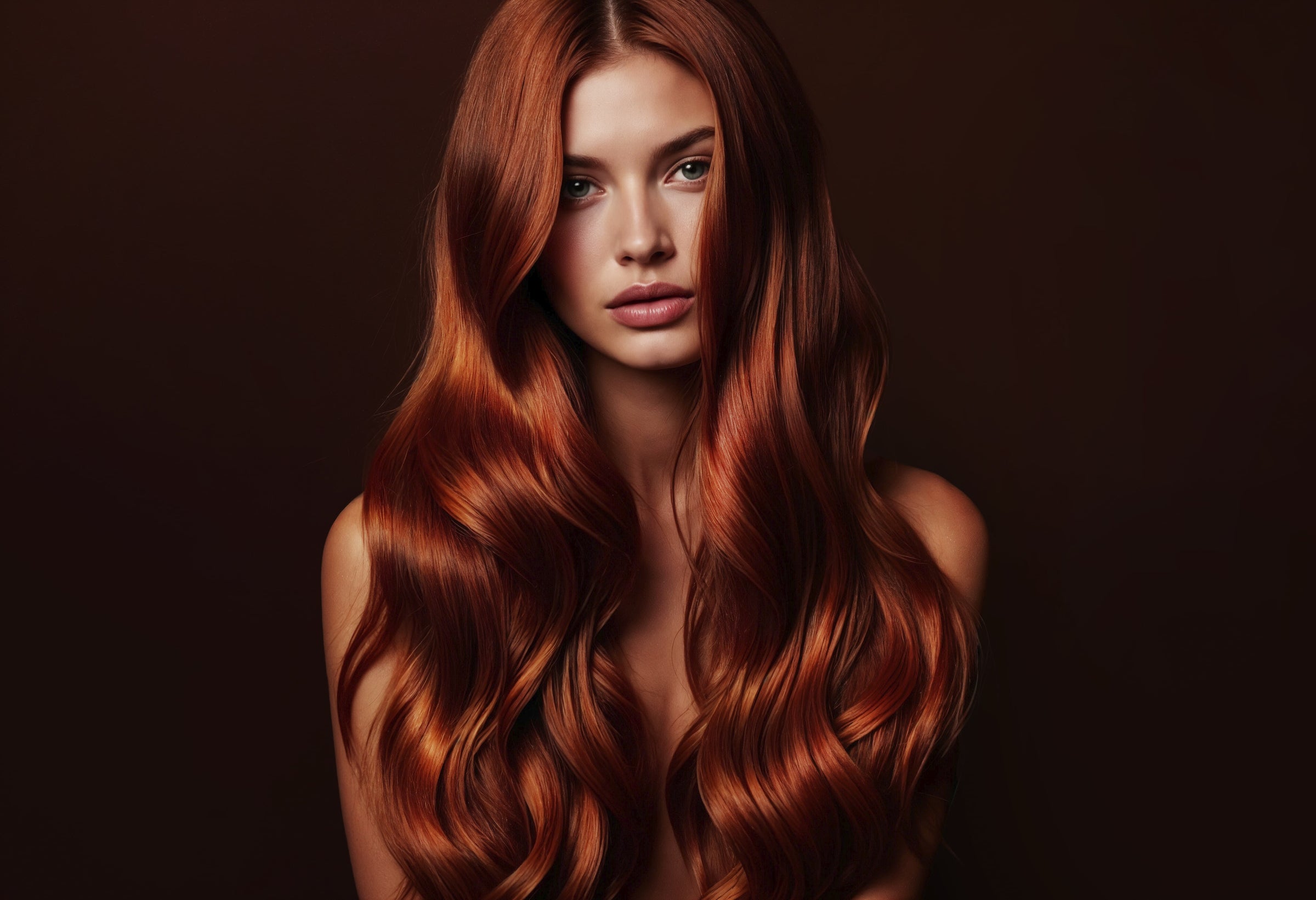 Photo d'une femme ayant des cheveux magnifiques et brillants après l'utilisation des produits capillaires naturels de la marque Salem cosmétiques